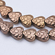 Electroplate Non-magnetic Synthetic Hematite Beads Strands G-J380-6mm-A07-2