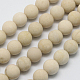 Natural Fossil Beads Strands G-D694-4mm-2