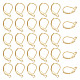 UNICRAFTALE 80pcs Golden Leverback Earring Findings 304 Stainless Steel Leverback Earrings with 1.4mm Loop Lever Back Hoop Earring for DIY Earrings Making 15x10x2mm STAS-UN0003-40G-1