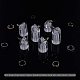 FINGERINSPIRE 6Pcs Clear Acrylic Jewelry Display Stand Ring Showcase Display Holder 3Pcs/Set(3 Heights RDIS-FG0001-05-4