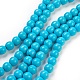 Chapelets de perles en turquoise synthétique TURQ-G106-8mm-02F-1