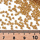 Verge d'or ronde 11/0 grade a perles de rocaille en verre transparent X-SEED-Q007-F31-3
