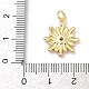 Латунные подвески с кубическим цирконием и эмалью KK-U062-38G-01-3