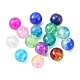 Perles de verre craquelé peintes CCG-X0011-01-8mm-2