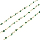 Chaînes de perles d'agate naturelle faites à la main de 3.28 pied X-CHC-G003-A03-1