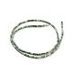 Natürliche grüne Fleck Jaspis Perlen Stränge G-G783-11-2