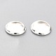 304 Stainless Steel Cabochon Settings X-STAS-Y001-12A-S-2