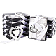 Benecreat 10 шт. нержавеющая сталь двойное сердце закладки с кисточками AJEW-WH0300-03-6