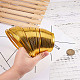 Benecreat 10 m (33 piedi) 5 mm di larghezza filo piatto in alluminio dorato anodizzato filo artistico piatto per creazione di perline artigianali di gioielli AW-BC0002-01A-5mm-3