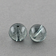 Banco de estirar transparentes abalorios de vidrio hebras X-GLAD-Q012-4mm-09-1