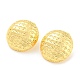Rack Plating Brass Flat Round Stud Earrings EJEW-A028-37G-1