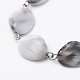 Acrylic Imitation Gemstone Style Beaded Necklaces NJEW-JN02545-2