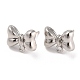 Accessoires de boucles d'oreilles en alliage d'argent EJEW-H108-01H-S-1