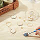 SUNNYCLUE 1 Box Wooden Wine Glass Charms Markers Tags Identification Flat Round Charms Glass Identifiers for Drinks Stem Glasses 20Pcs Wood Pendants 20Pcs Hoops 30Pcs Jump Rings Family Gathering DIY-SC0018-64-5