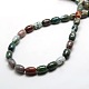 Natural Indian Agate Oval Beads Strands G-P063-68-3