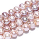 Hebras de perlas de agua dulce cultivadas naturales PEAR-N013-06L-3