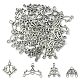 20 pièces 4 liens de composants de lustre en alliage de style tibétain de style TIBE-YW0001-40-1