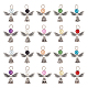 Pandahall elite ange imitation perle acrylique pendentifs FIND-PH0010-04-1