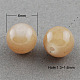 Fili di perline giada di vetro imitato DGLA-S076-6mm-28-1