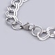 304 Stainless Steel Curb Chain Bracelets BJEW-P237-10P-2