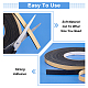 SUPERFINDINGS 2 Rolls Total 32.8 Feet Single-Sided Adhesive EVA Seal Foam Strip 0.39Inch Width Foam Insulation Tape with Strong Adhesive Soundproofing Sealing Tape for Doors and Windows Insulation TOOL-FH0001-08-06-4
