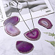 SUNNYCLUE 6pcs Natural Agate Slices Pendants Coasters with Drilled Hole Irregular Healing Crystals Stones for DIY Jewellery Craft Making Accessories G-SC0001-03B-2