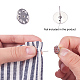 Brass Badge Lapel Pin Back Butterfly Clutches PH-KK-Q735-338P-4
