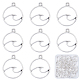 SUNNYCLUE 1 Box 30Pcs Alloy Wave Charms Silver Ocean Waves Charm Bulk Round Openwork Sea Surfer Charm for Jewellery Making Charms DIY Beach Summer Hawaii Necklace Bracelet Earring Women Beginner Adult FIND-SC0003-03-1