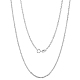 Ожерелье-цепочка из 925 стерлингового серебра с тонкими изящными звеньями для женщин и мужчин JN1096A-05-1