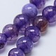 Natural Agate Round Beads Strand G-L089-6mm-02-2