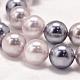 Round Shell Pearl Bead Strands BSHE-L011-12mm-L030-4