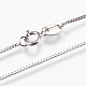 925 Sterling Silver Neckless NJEW-E119-04P-2