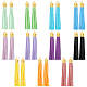 Colgantes de borla de cuero de imitación pandahall elite 22pcs 11 colores FIND-PH0007-53-2