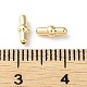 真鍮製チューブビーズ  18KGP本金メッキ  6.5x2.5mm  穴：0.7mm KK-F862-31G-3