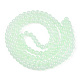 Chapelets de perles rondes en verre imitation jade peint DGLA-N003-6mm-08-1-2