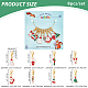 NBEADS 8 Pcs Christmas Theme Stitch Markers HJEW-NB0001-47-2
