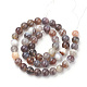 Chapelets de perles en agate naturelle du Botswana G-S279-08-12mm-2