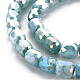 Cuisson opaque de perles de verre peintes EGLA-N006-008-B05-3