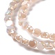 Electroplate Glass Beads Strands GLAA-E036-04C-4