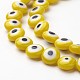 Chapelets de perles vernissées manuelles LAMP-J081-02-8x4mm-3