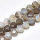 Chapelets de perles en agate grise naturelle X-G-S357-E02-08-1