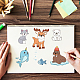 GLOBLELAND Arctic Animals Stamps Winter Silicone Clear Stamps Transparent Stamp Seals for Cards Making DIY Scrapbooking Photo Journal Album Decoration DIY-WH0167-56-651-4