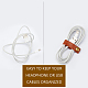 Gorgecraft 20 шт. кожаные ремешки для кабелей кабельные стяжки кабельные органайзеры управление шнурами для кабеля USB провода наушников FIND-GF0001-04-5