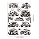 GLOBLELAND Off-Road Vehicle Clear Stamps for DIY Scrapbooking Monster Truck Silicone Clear Stamp Seals 21x14.8cm Transparent Stamps for Cards Making Photo Album Journal Home Decoration DIY-WH0371-0036-6