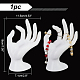 Soportes de exhibición de joyería de mano de maniquí de plástico RDIS-WH0009-013B-2