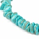 Bracciale elasticizzato con perline turchesi sintetiche BJEW-JB08051-5