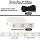 GORGECRAFT 4 Yards Eyelet Tape Trim 19mm Wide White Cotton Eyelet Tape Twill Tape Strip Ribbon with 5.5mm Diameter Sliver Grommet Includes 10m Black Cotton String Threads for DIY Sewing Crafts OCOR-GF0002-88-2