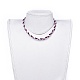 (vendita in fabbrica di feste di gioielli) collane intrecciate con cordoncino in finta pelle scamosciata NJEW-JN02505-5