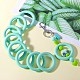 9Pcs Ring Food Grade Eco-Friendly Silicone Beads JX895I-7