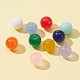 100Pcs 10 Colors Natural Dyed Malaysia Jade Beads G-FS0002-49-3